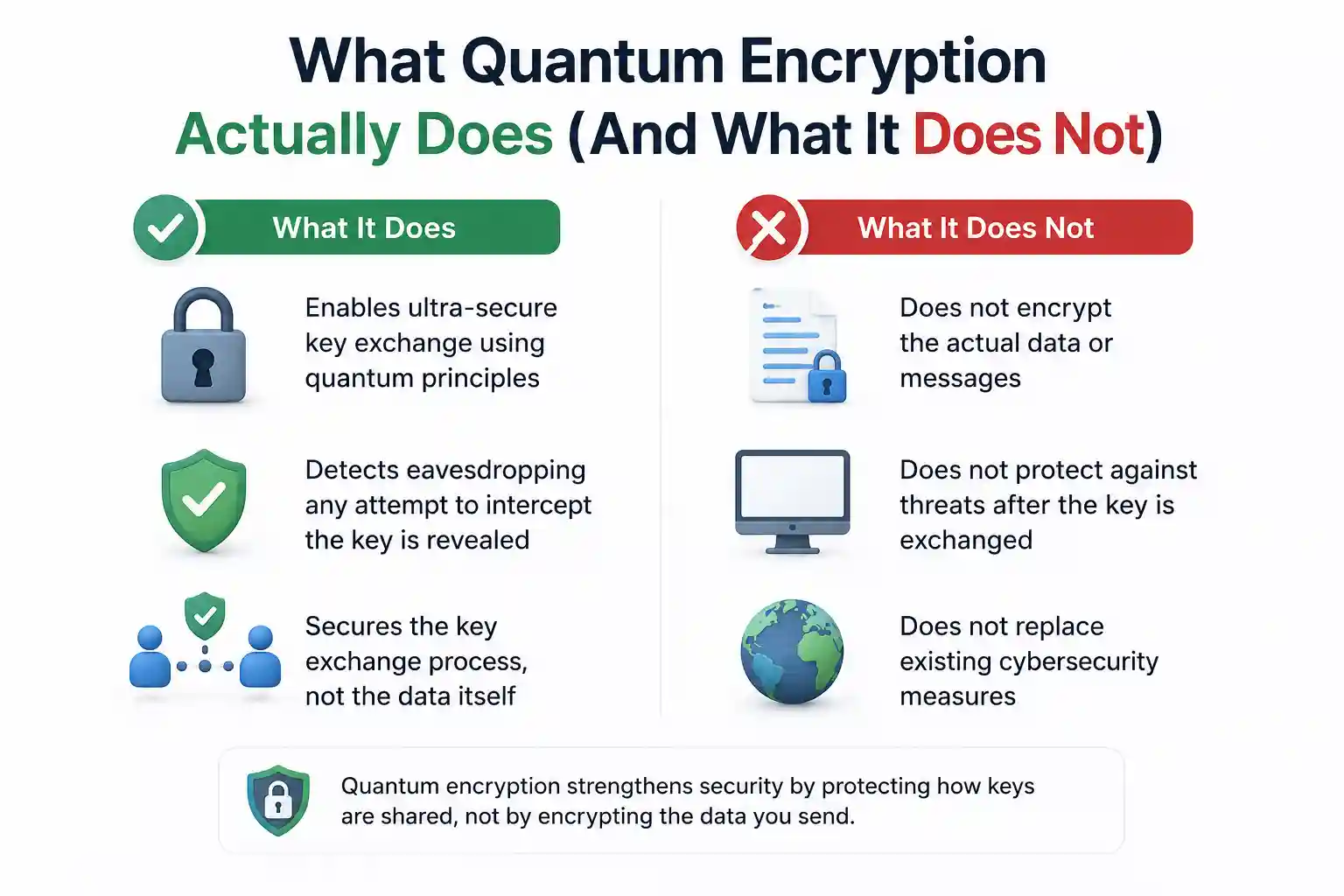 What Quantum Encryption Actually Does (And What It Does Not)